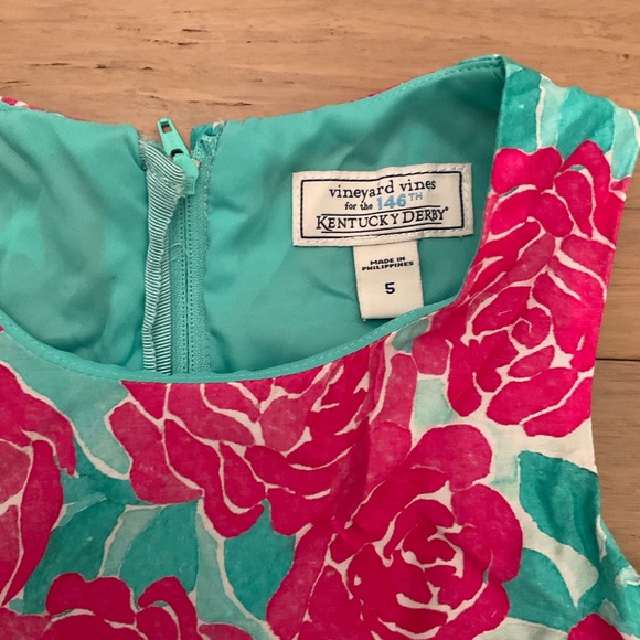 Vineyard Vines Girls Flower Dress size 5 - Picture 3 of 3